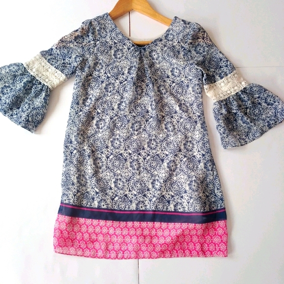 Amy Byer Girls V Neck Girls Dress - Picture 2 of 10